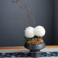 Japanese Minimalist Ceramic Round Vase Table Decor Flower Pot for Garden Ornaments Ceramic